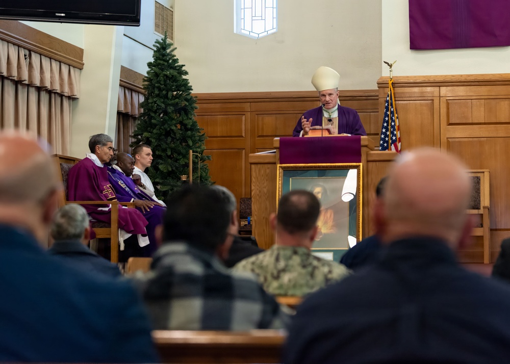 Archbishop Broglio Concludes Pastoral Visit to Kirtland Air Force Base