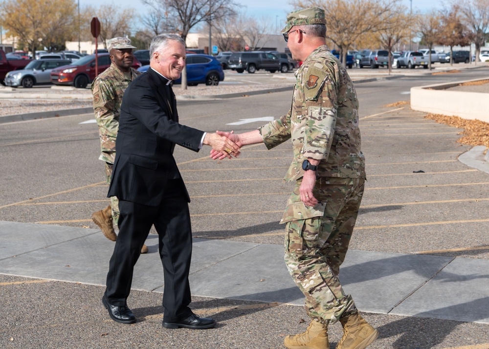Archbishop Broglio Concludes Pastoral Visit to Kirtland Air Force Base