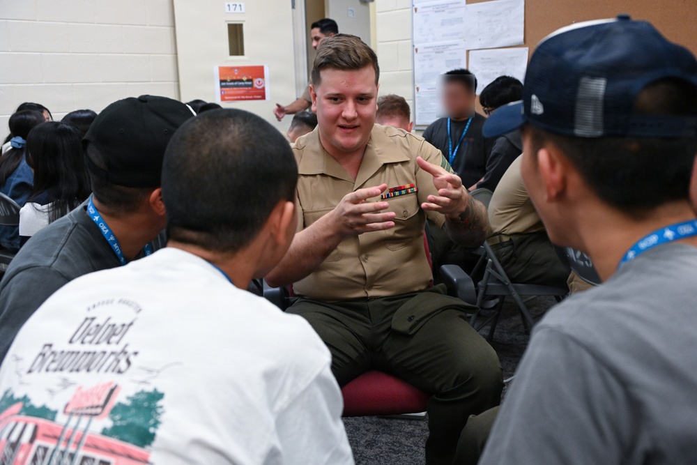 Nihon University Tsuruoka Senior High School Students Take Part in Exchange With 3rd MLG Marines