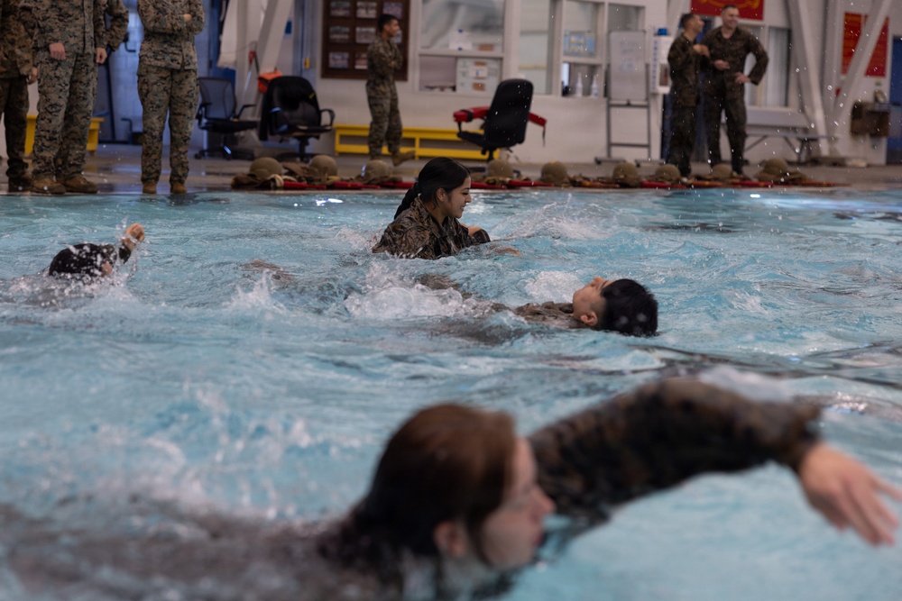 Headquarters and Service Battalion Swim Qualification
