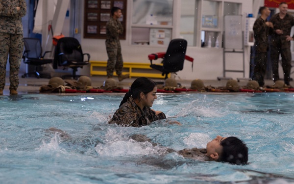 Headquarters and Service Battalion Swim Qualification