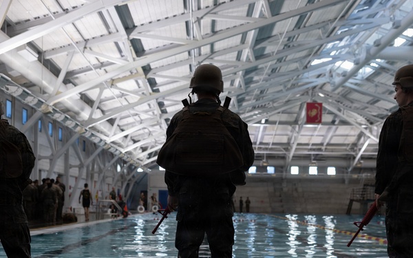 Headquarters and Service Battalion Swim Qualification