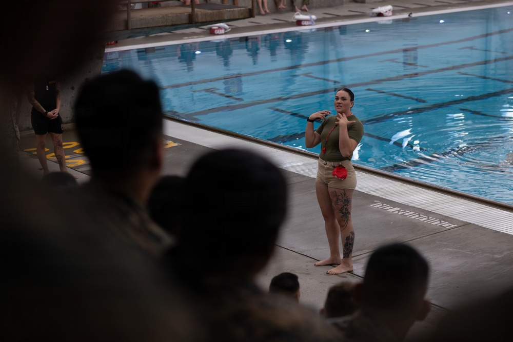 Headquarters and Service Battalion Swim Qualification