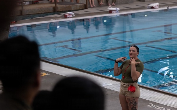 Headquarters and Service Battalion Swim Qualification