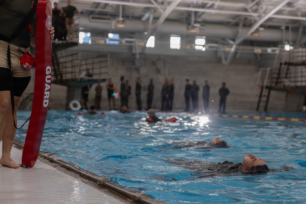 Headquarters and Service Battalion Swim Qualification