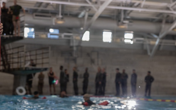 Headquarters and Service Battalion Swim Qualification