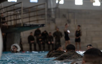 Headquarters and Service Battalion Swim Qualification