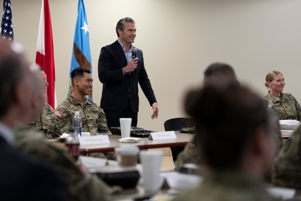 SW Visits Huntsville Defense Facilities, Unveils USSPACECOM Sign