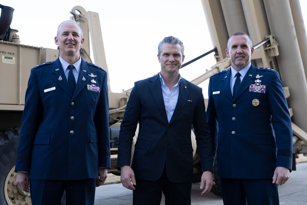 SW Visits Huntsville Defense Facilities, Unveils USSPACECOM Sign