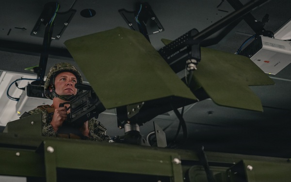 NMCB 11 Leaders participate in the Tactical Unit Leaders Course convoy simulator