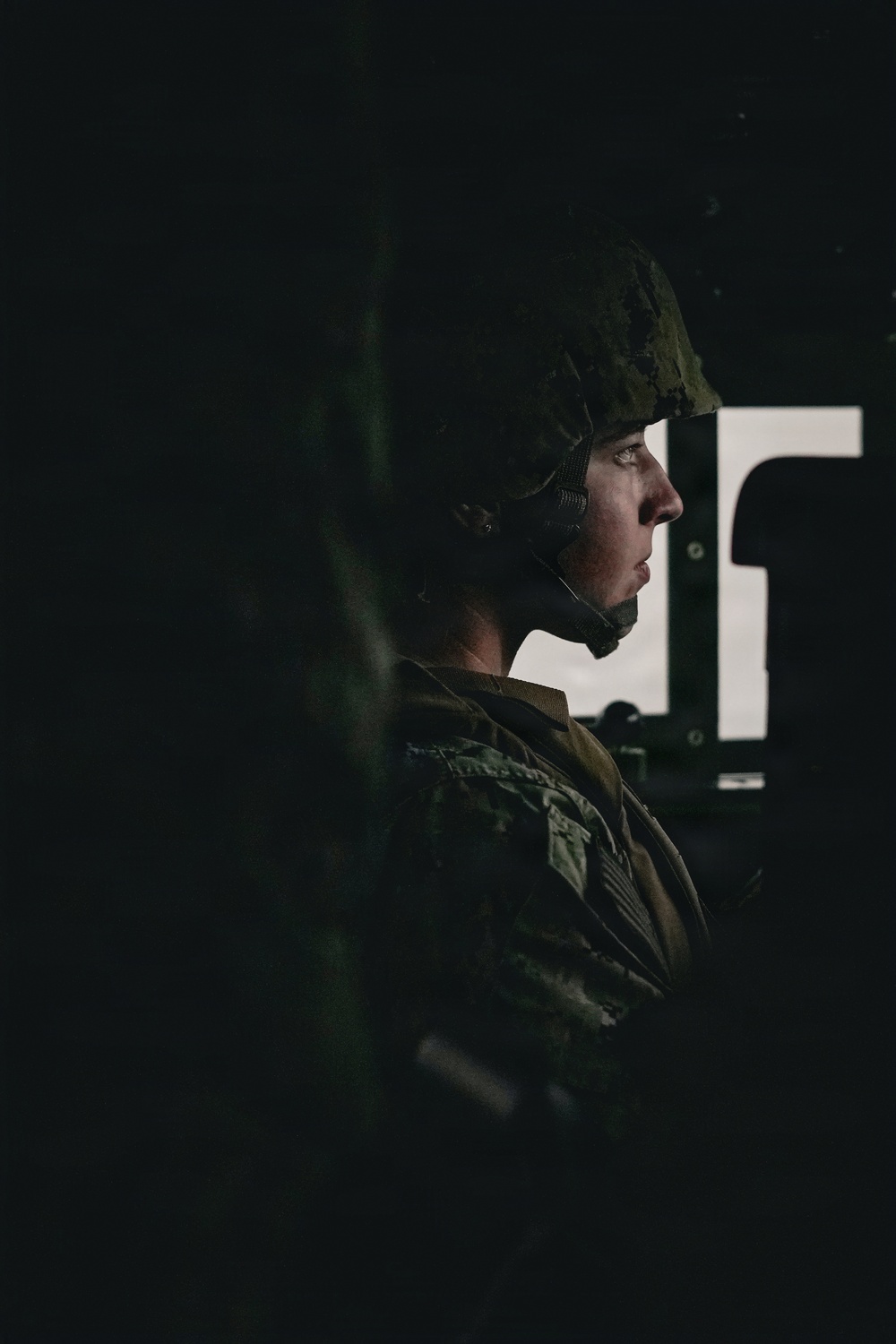 NMCB 11 Leaders participate in the Tactical Unit Leaders Course convoy simulator