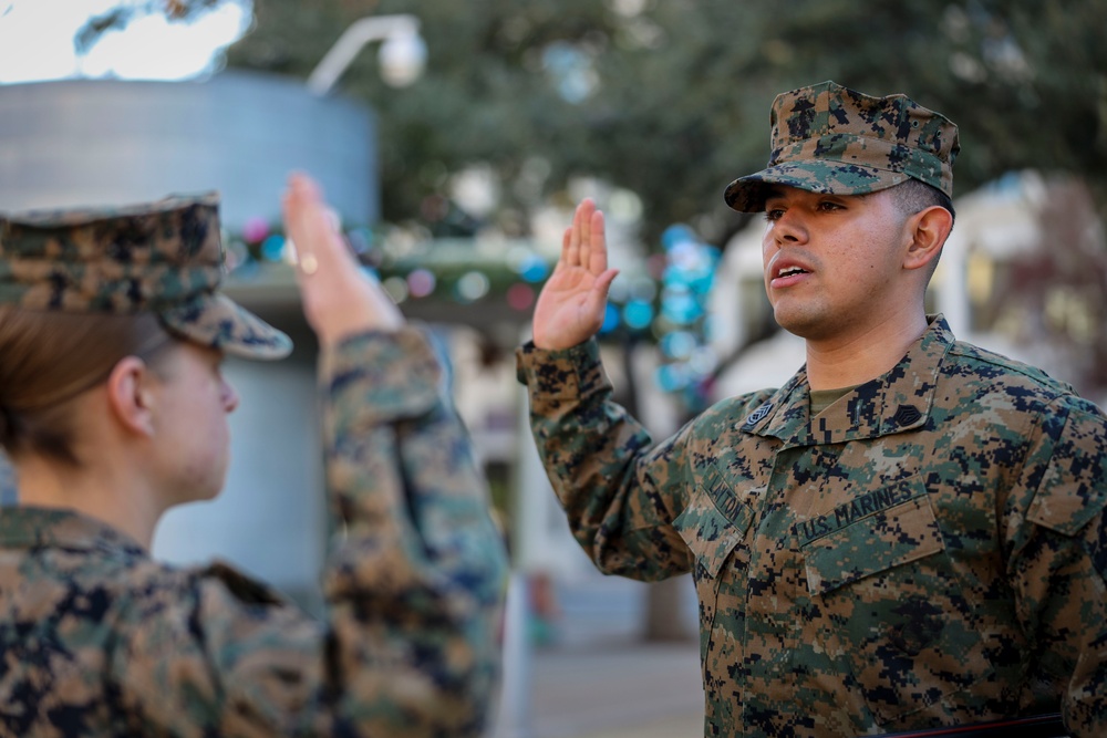 Recruiter from El Paso gets promoted to Gunnery Sergeant