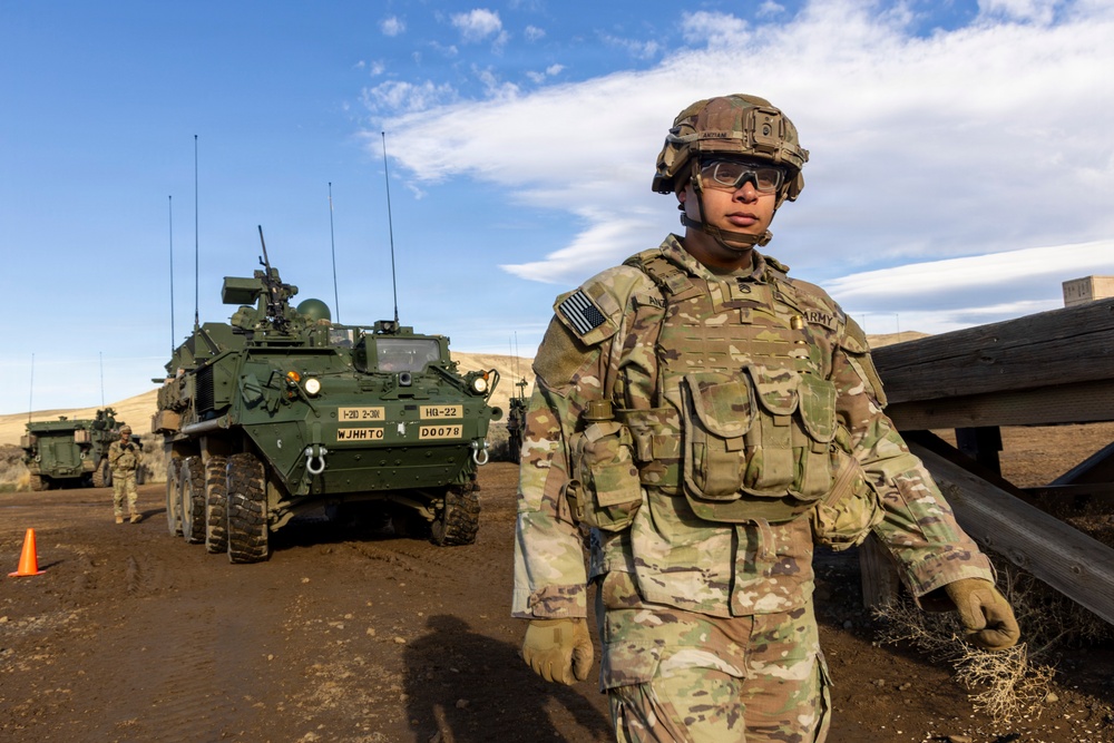 1-2 Stryker Brigade Combat Team Conducts .50 Caliber Machine Gun Training