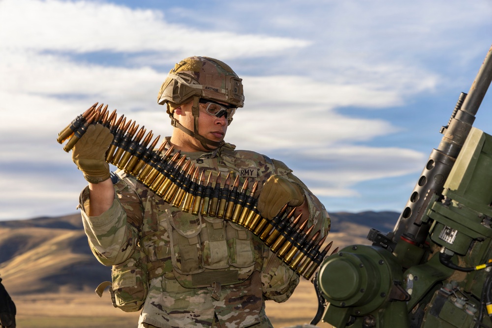 1-2 Stryker Brigade Combat Team Conducts .50 Caliber Machine Gun Training