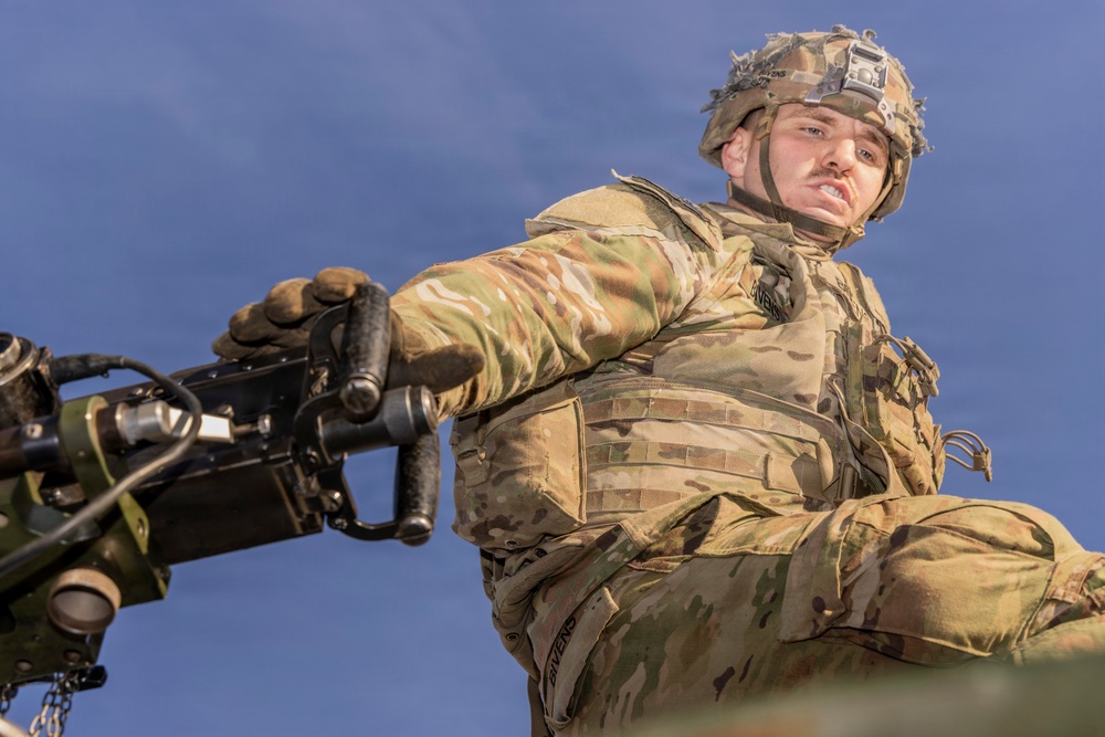 1-2 Stryker Brigade Combat Team Conducts .50 Caliber Machine Gun Training