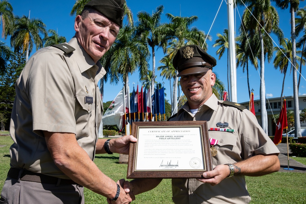 U.S. Army Officers retire during Celebration of Service Ceremony