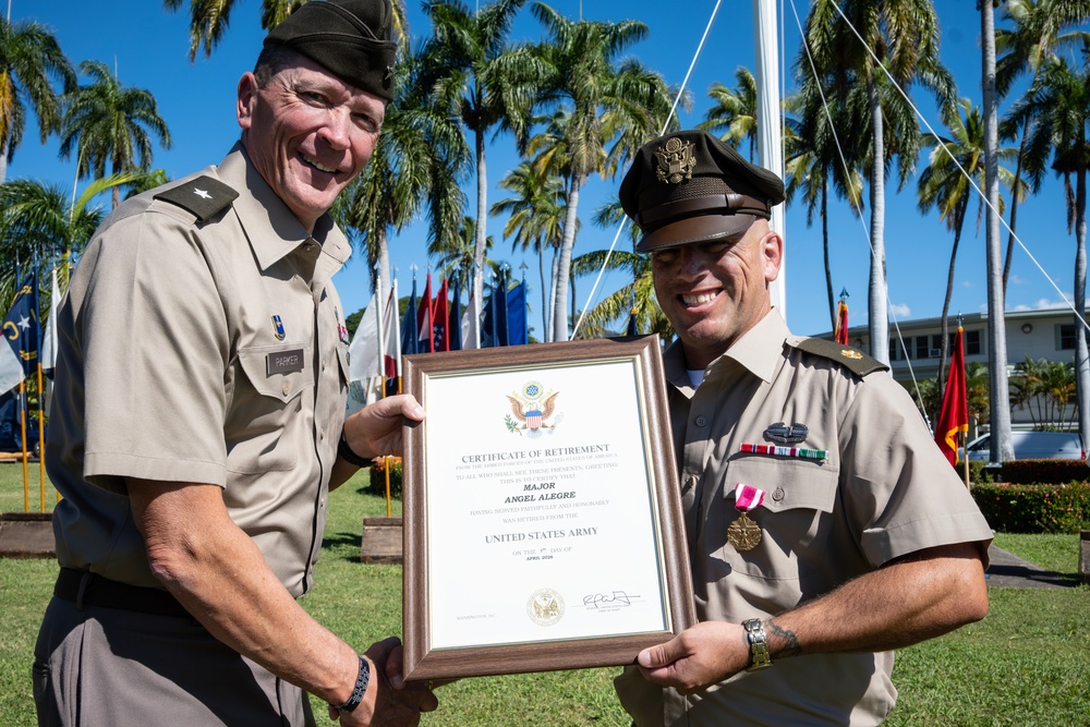 U.S. Army Officers retire during Celebration of Service Ceremony