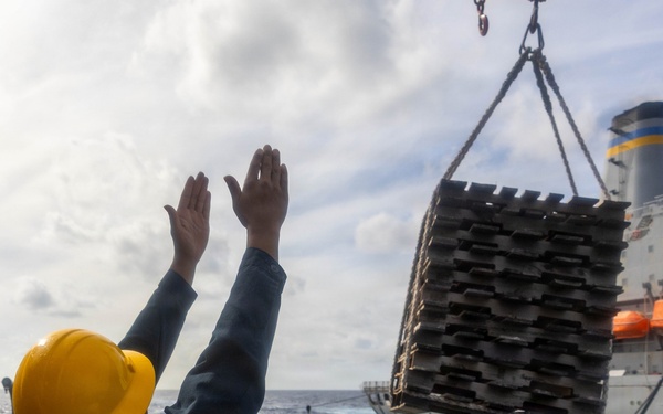 USS Rafael Peralta (DDG 115) Replenishment at Sea