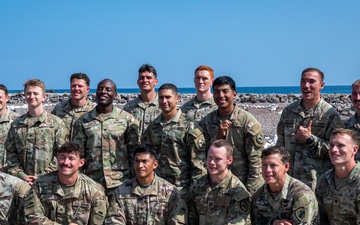 U.S. service members participate in the French Desert Commando Course in Djibouti