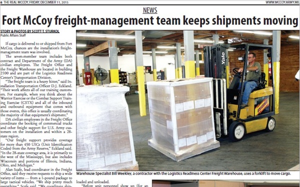 This Month in Fort McCoy History — December