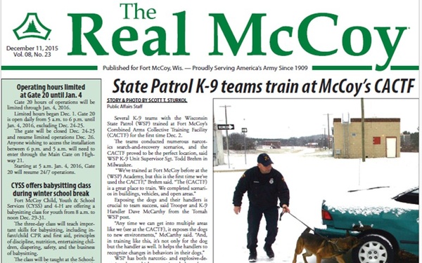 This Month in Fort McCoy History — December