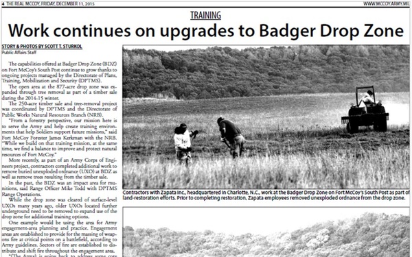 This Month in Fort McCoy History — December