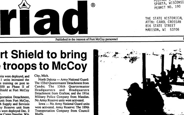 This Month in Fort McCoy History — December