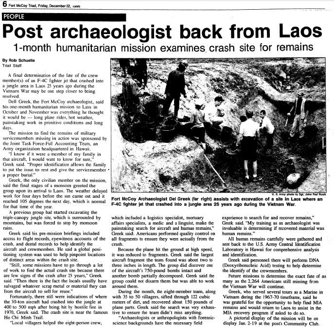 This Month in Fort McCoy History — December