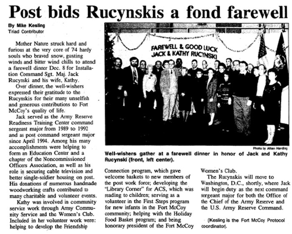 This Month in Fort McCoy History — December 2025