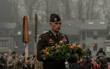 101st Airborne Division Soldiers Participate in the NUTS Parade During Bastogne 81