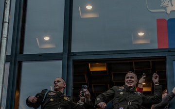 101st Airborne Division Soldiers Participate in the NUTS Parade During Bastogne 81