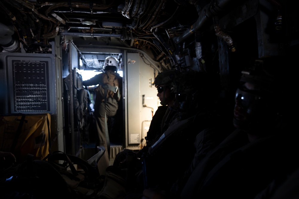 11th MEU Marines, Sailors Conduct Patrol Base Operations