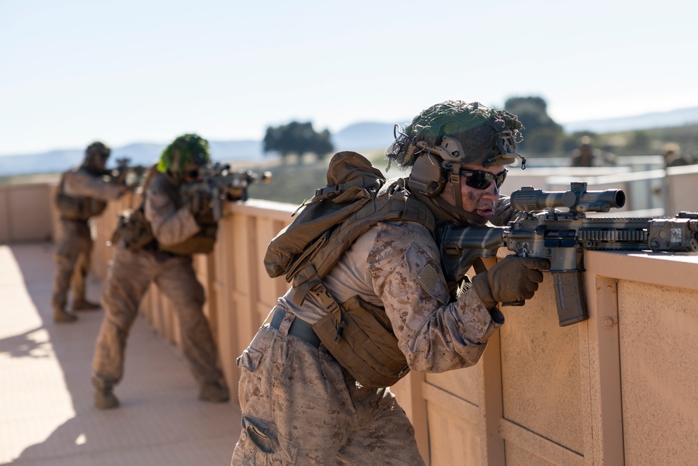 11th MEU Marines, Sailors Execute A Simulated Assault During Patrol Base Operations