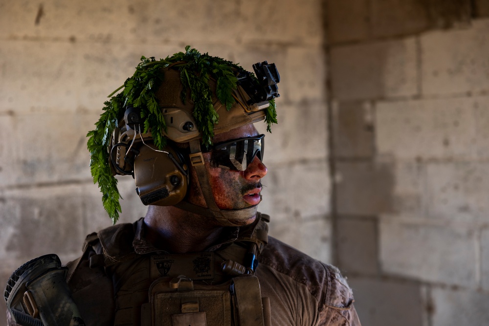 11th MEU Marines, Sailors Execute A Simulated Assault During Patrol Base Operations