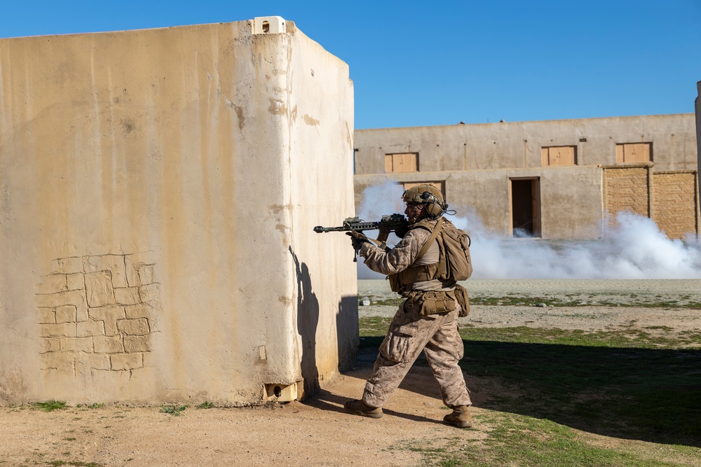 11th MEU Marines, Sailors Execute A Simulated Assault During Patrol Base Operations