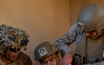 11th MEU Marines, Sailors Execute A Simulated Assault During Patrol Base Operations