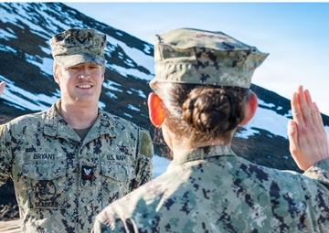 HM2 BRYANT Reenlistment Ceremony