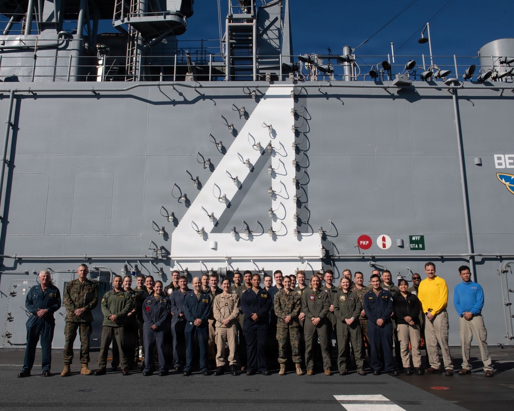 USNA Graduates aboard Boxer celebrate Army-Navy game