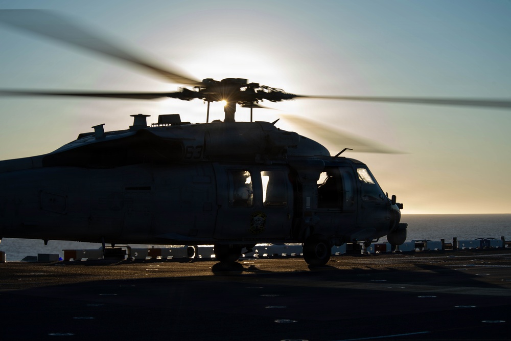 Boxer conducts flight operations