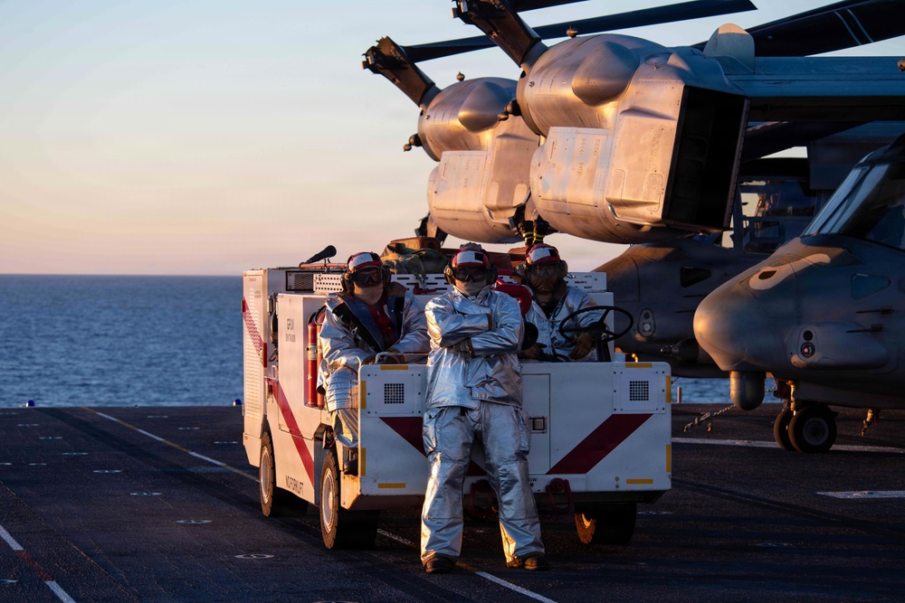 Boxer conducts flight operations