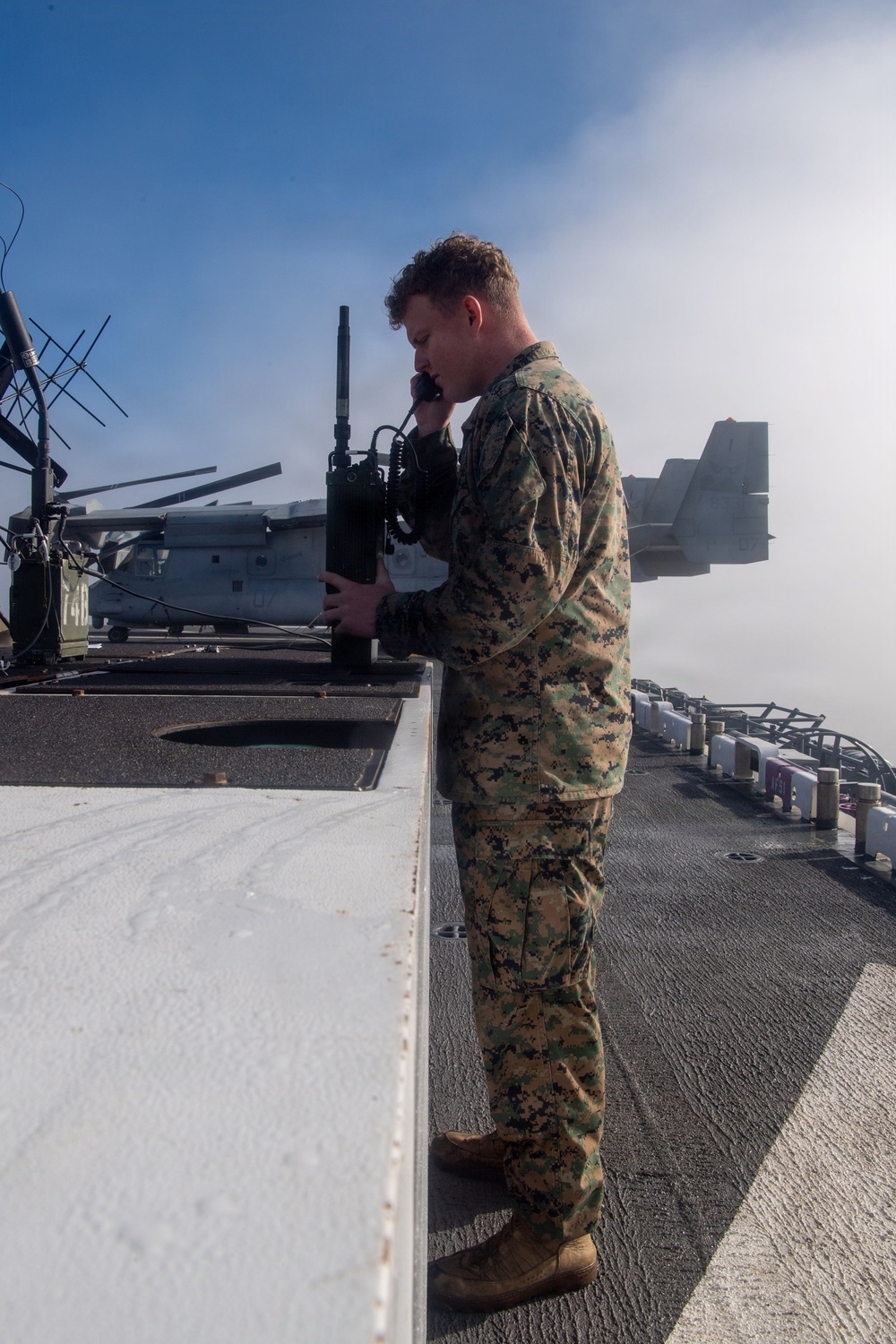 Boxer prepares to conduct flight operations