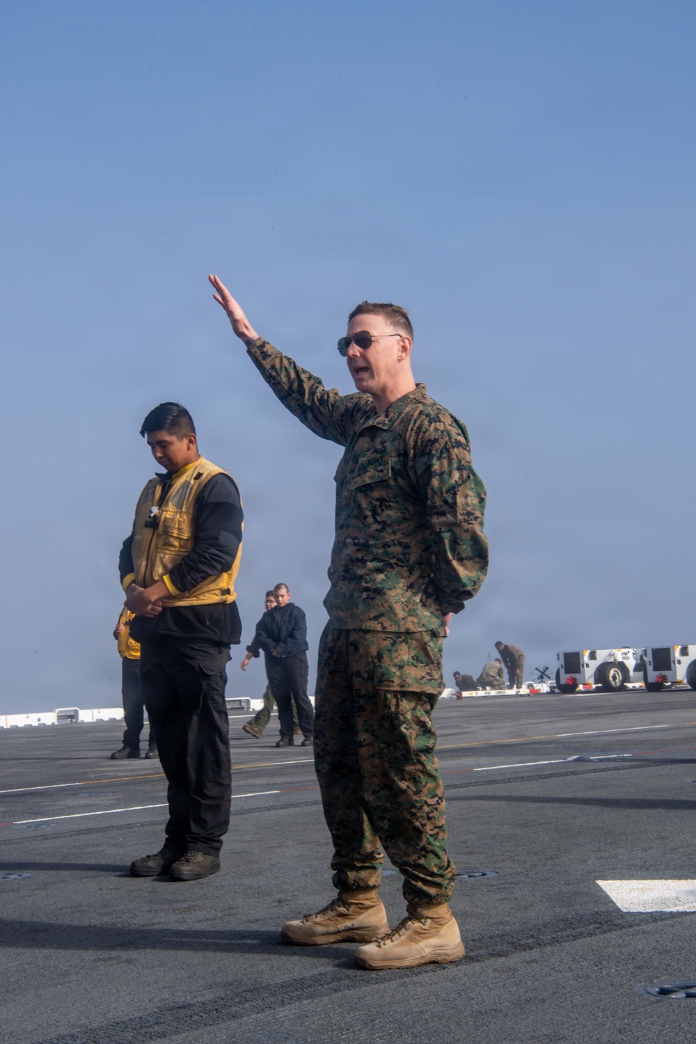 Boxer prepares to conduct flight operations