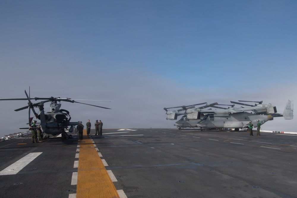 Boxer prepares to conduct flight operations
