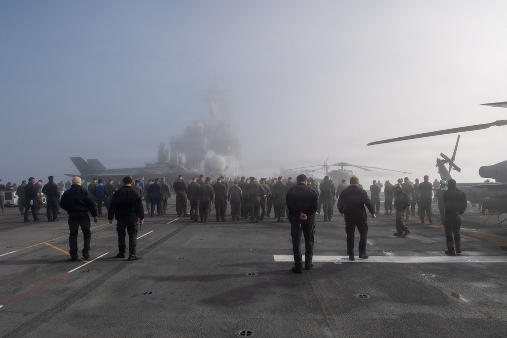 Boxer prepares to conduct flight operations