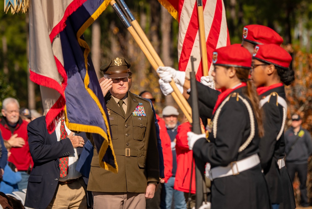 Wreaths Across America ceremony at Fort Jackson