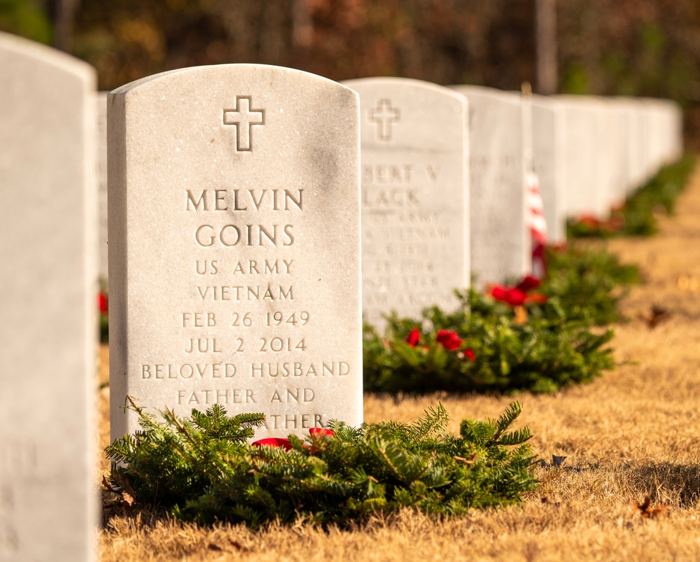 Wreaths Across America ceremony at Fort Jackson