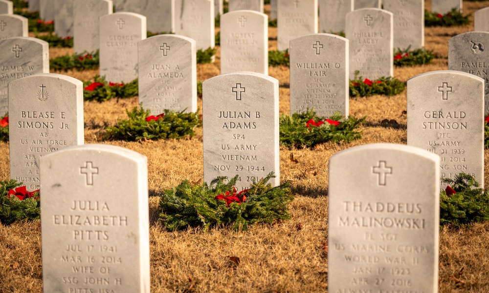 Wreaths Across America ceremony at Fort Jackson