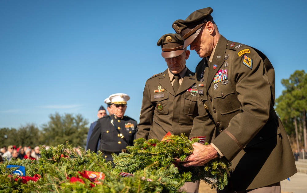 Wreaths Across America ceremony at Fort Jackson