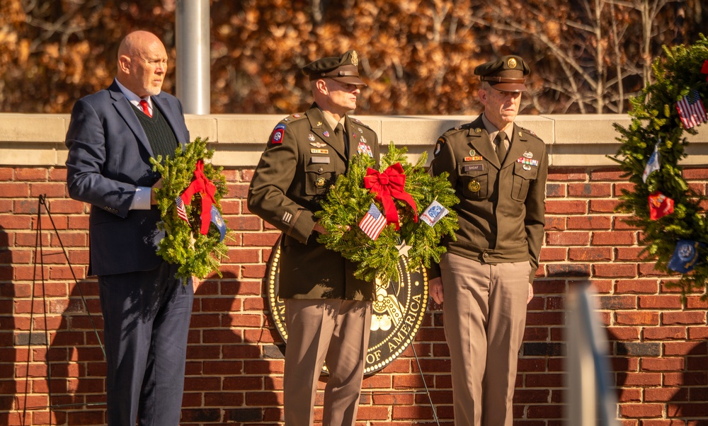 Wreaths Across America ceremony at Fort Jackson