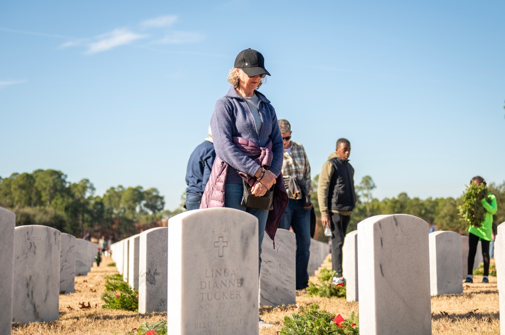 Wreaths Across America ceremony at Fort Jackson